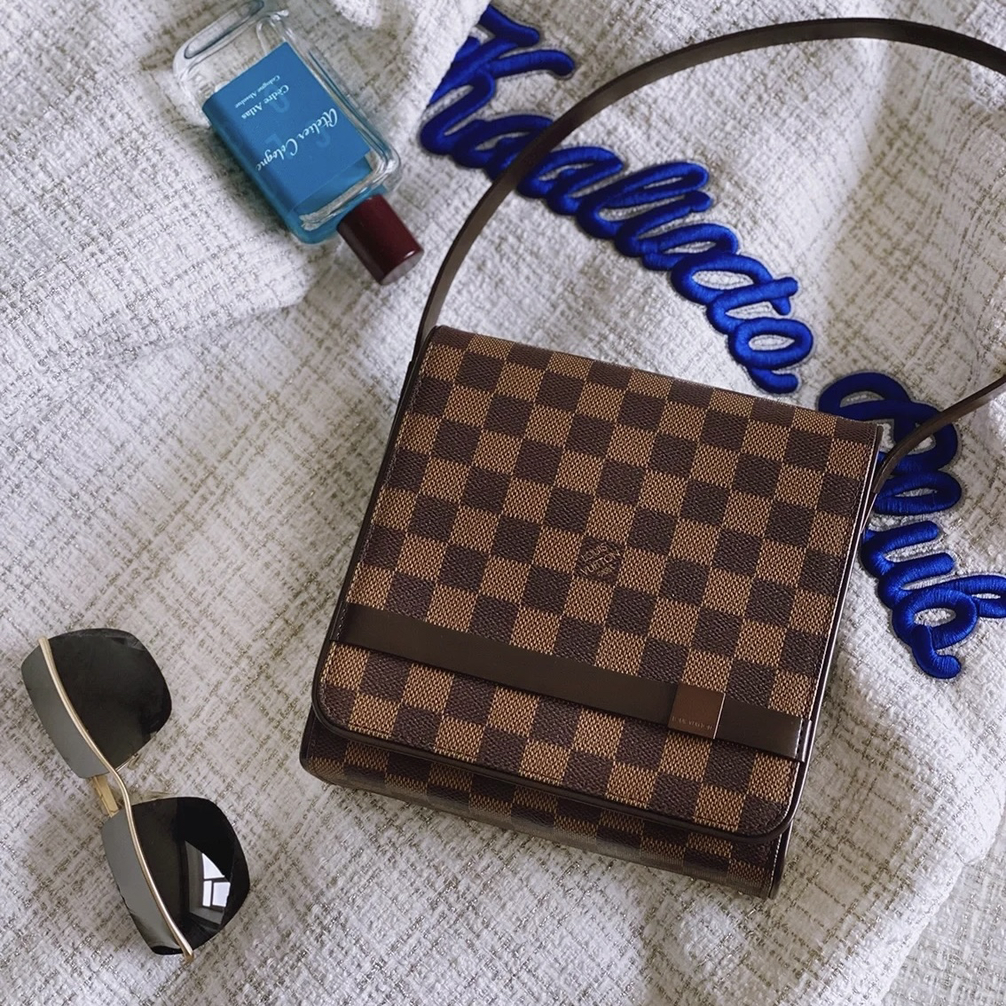 95新 LouisVuitton/路易威登 LV棋盘格方胖子971048
