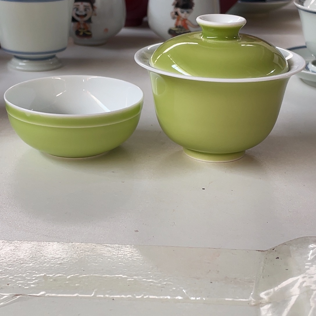 雯*清欢雅玩原矿苹果绿套组