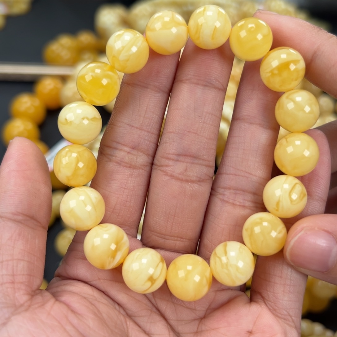 琥珀未镶嵌手链17.5克