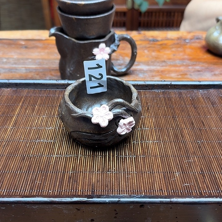 纯手工制作粗陶茶具