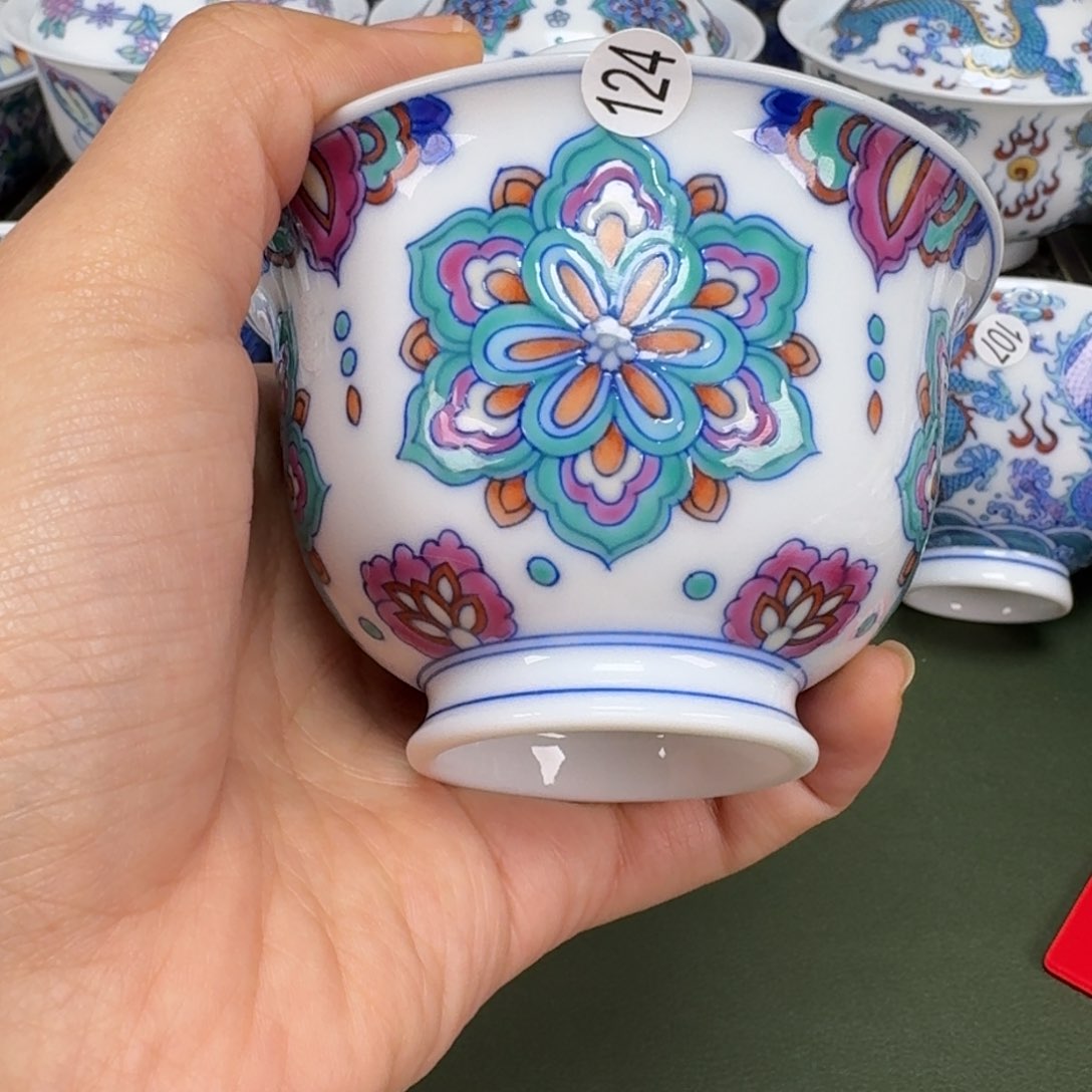 沙沙手工手绘茶具124