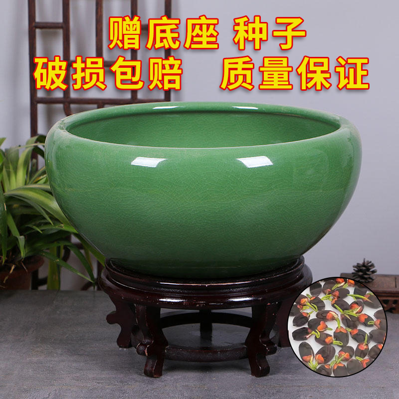 景德镇陶瓷摆件鱼缸流水器喷泉家用鱼缸大号客厅加湿招财