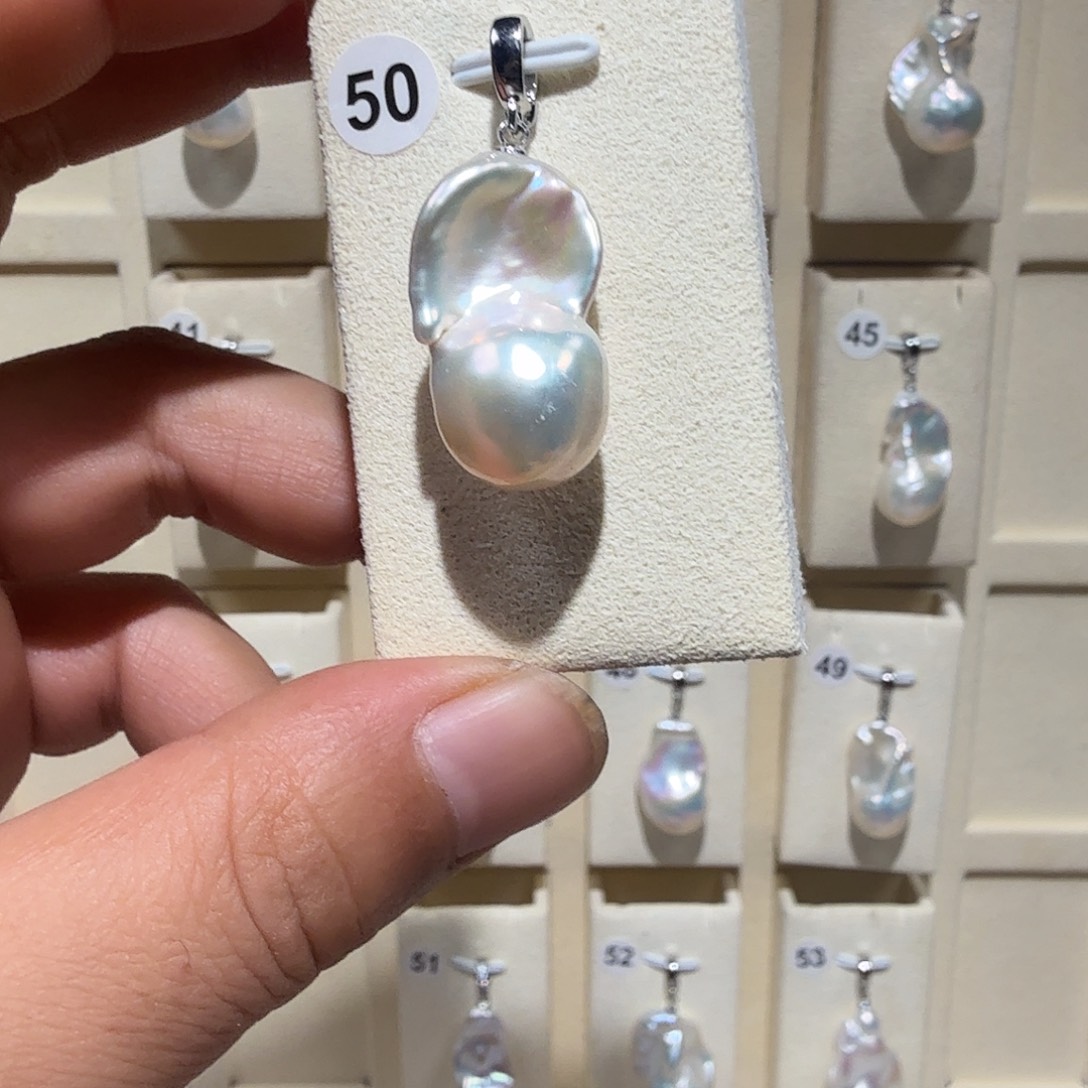 颈饰合金淡水珍珠