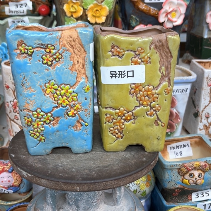 紫砂花盆粗陶材质多肉花盆