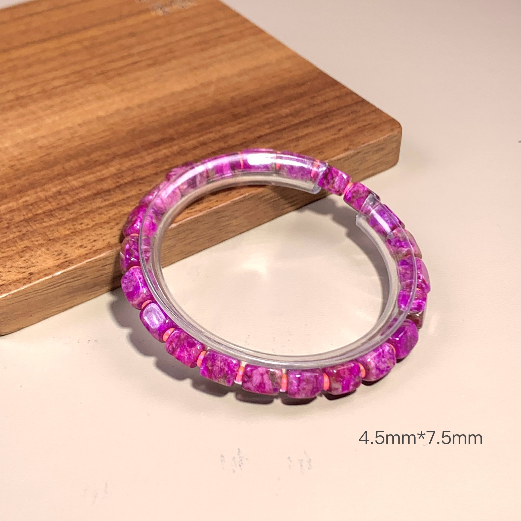 潮生石丨舒俱来魔方手串/4.5mm*7.5mm/多样性发其一/C00980