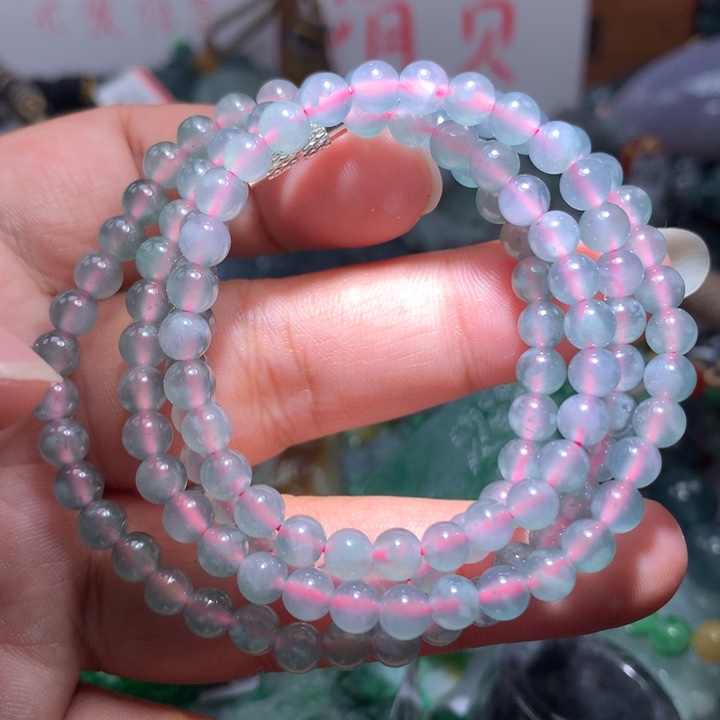 翡翠项链未镶嵌保真天然A货翡翠