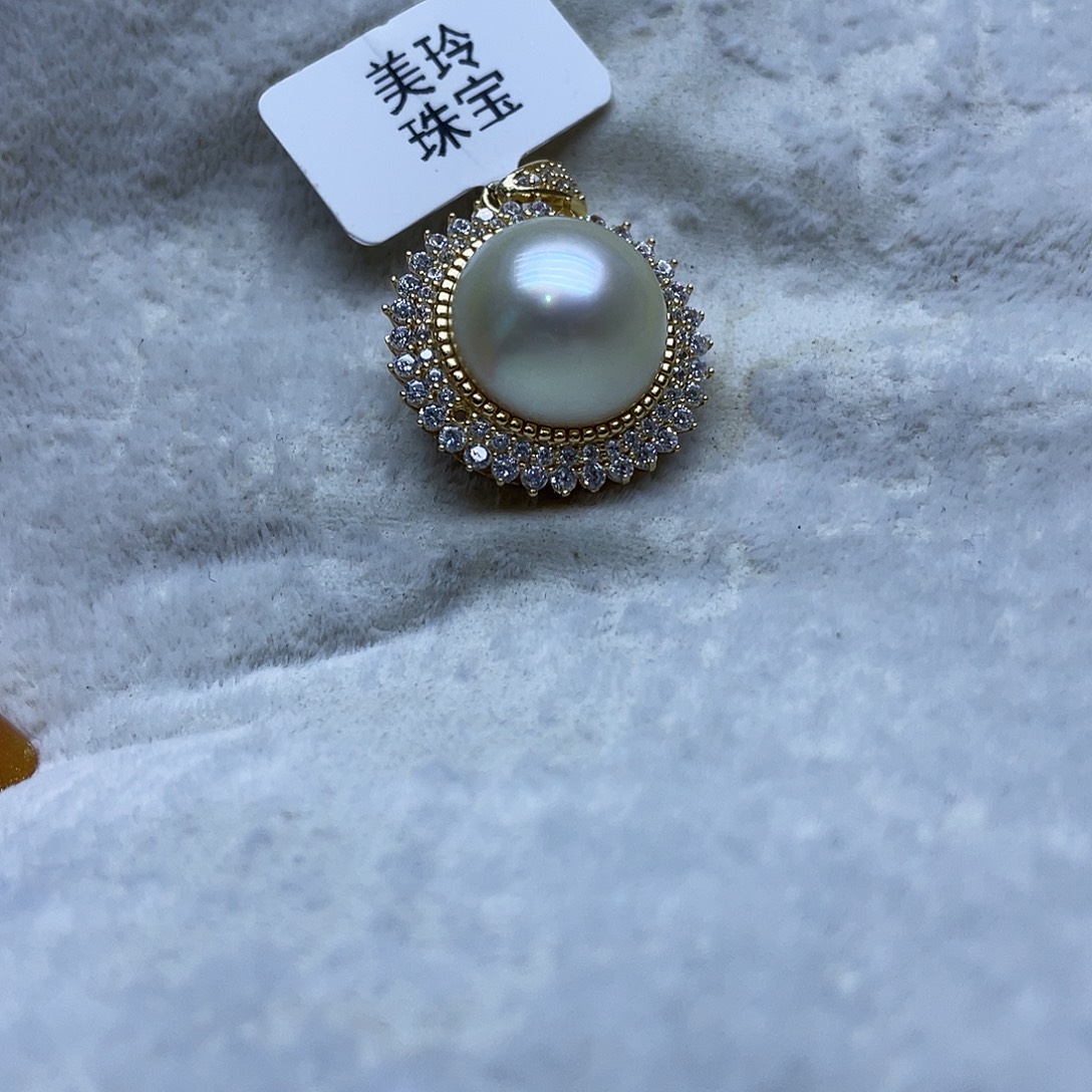 颈饰海水珍珠银S925镶嵌
