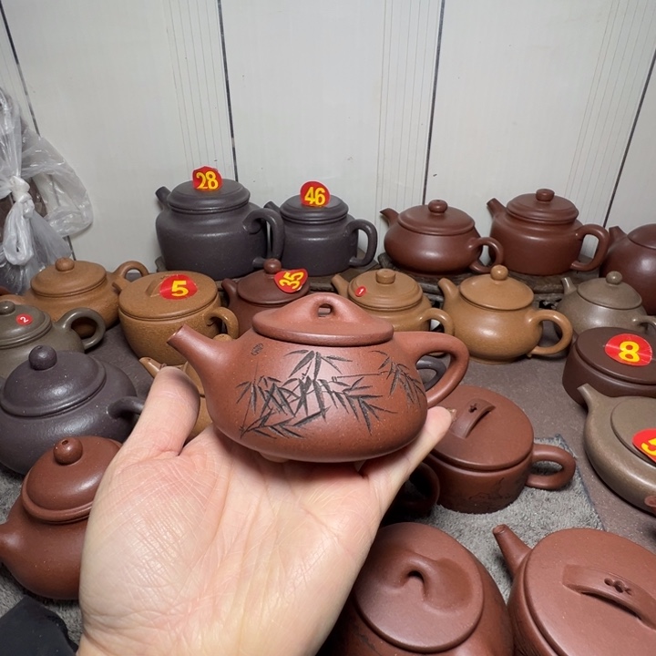 紫砂茶壶随**荡实用器石瓢