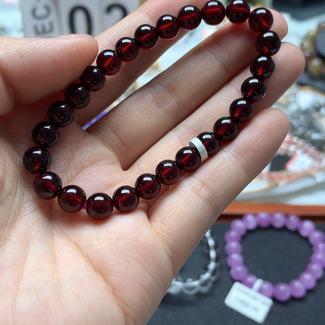 石榴石未镶嵌手链手链