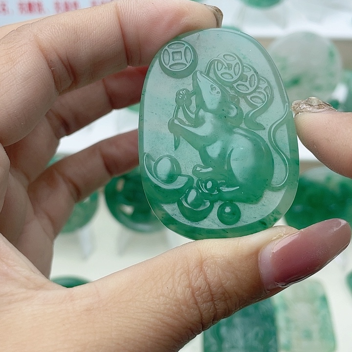 颈饰未镶嵌石英质玉用****9