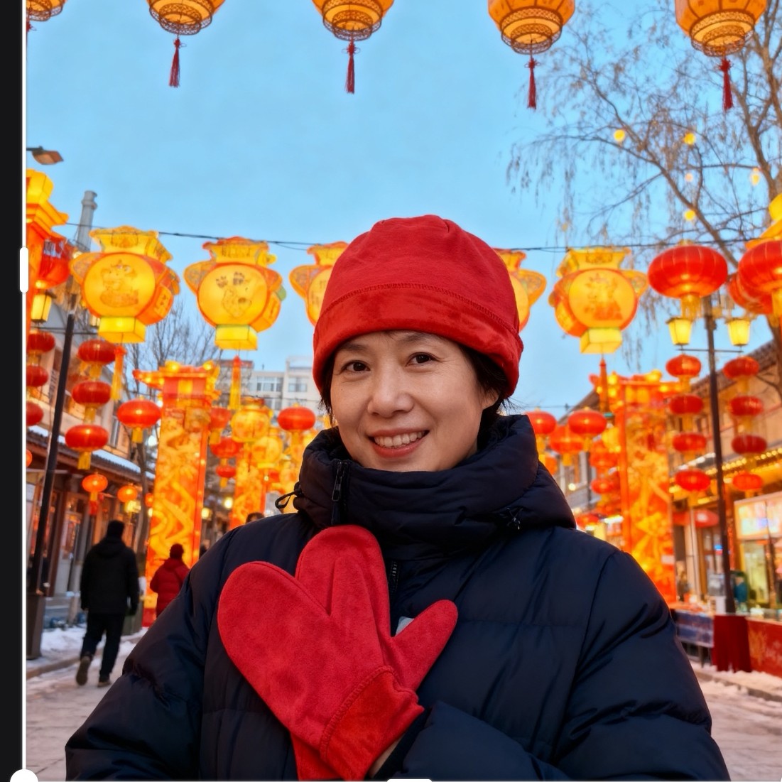 [超密绒帽子＋超密绒手套]2件套秋冬款大红喜庆户外保暖冬季红色