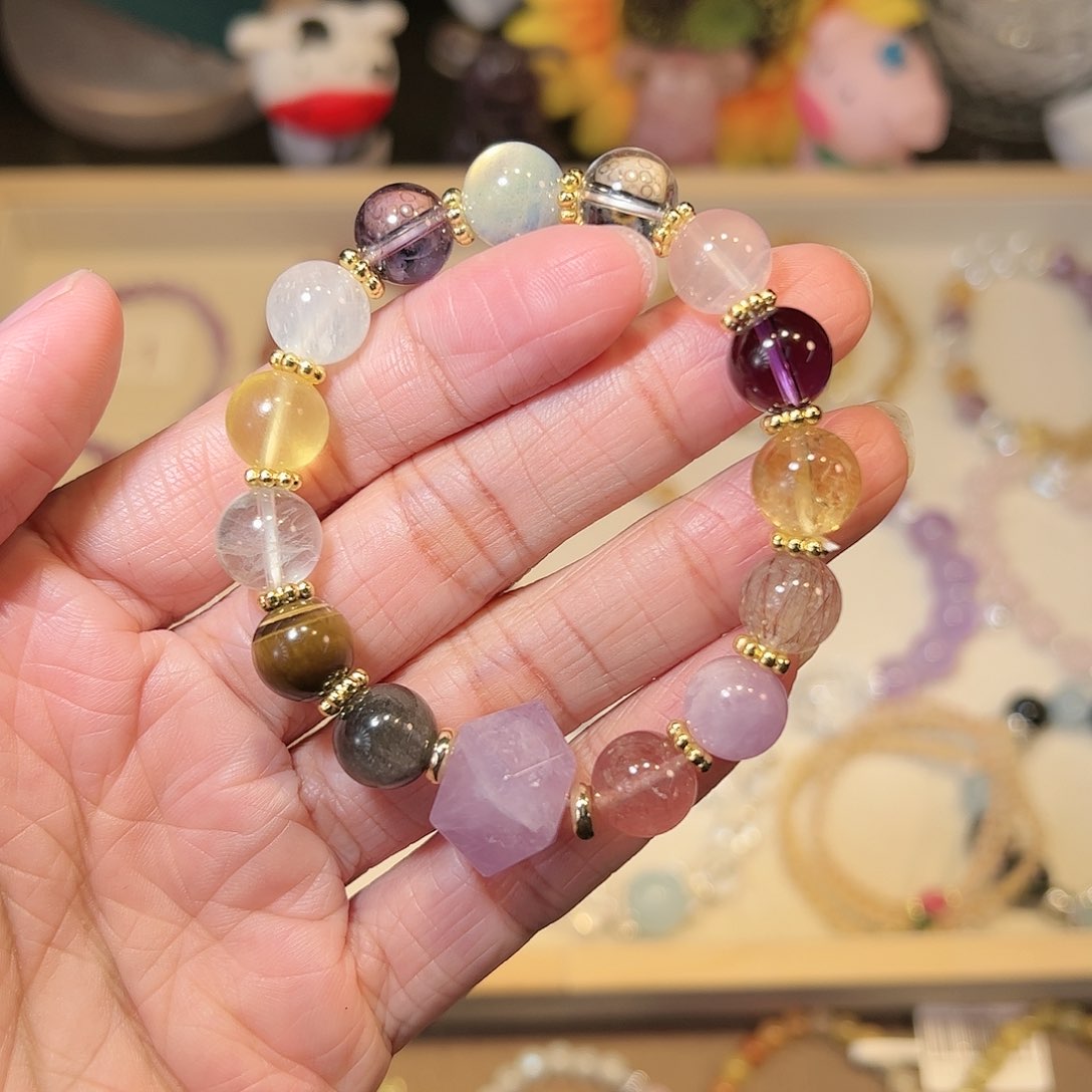 水晶手链未镶嵌多宝