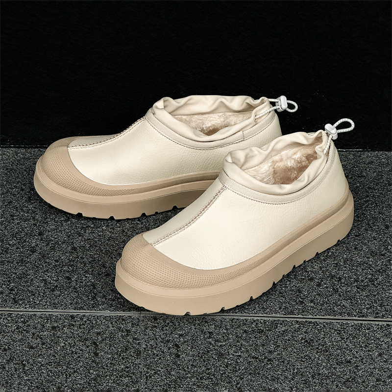 一脚蹬粘胶鞋时尚雪地靴防脏成人防水面-2227/2229