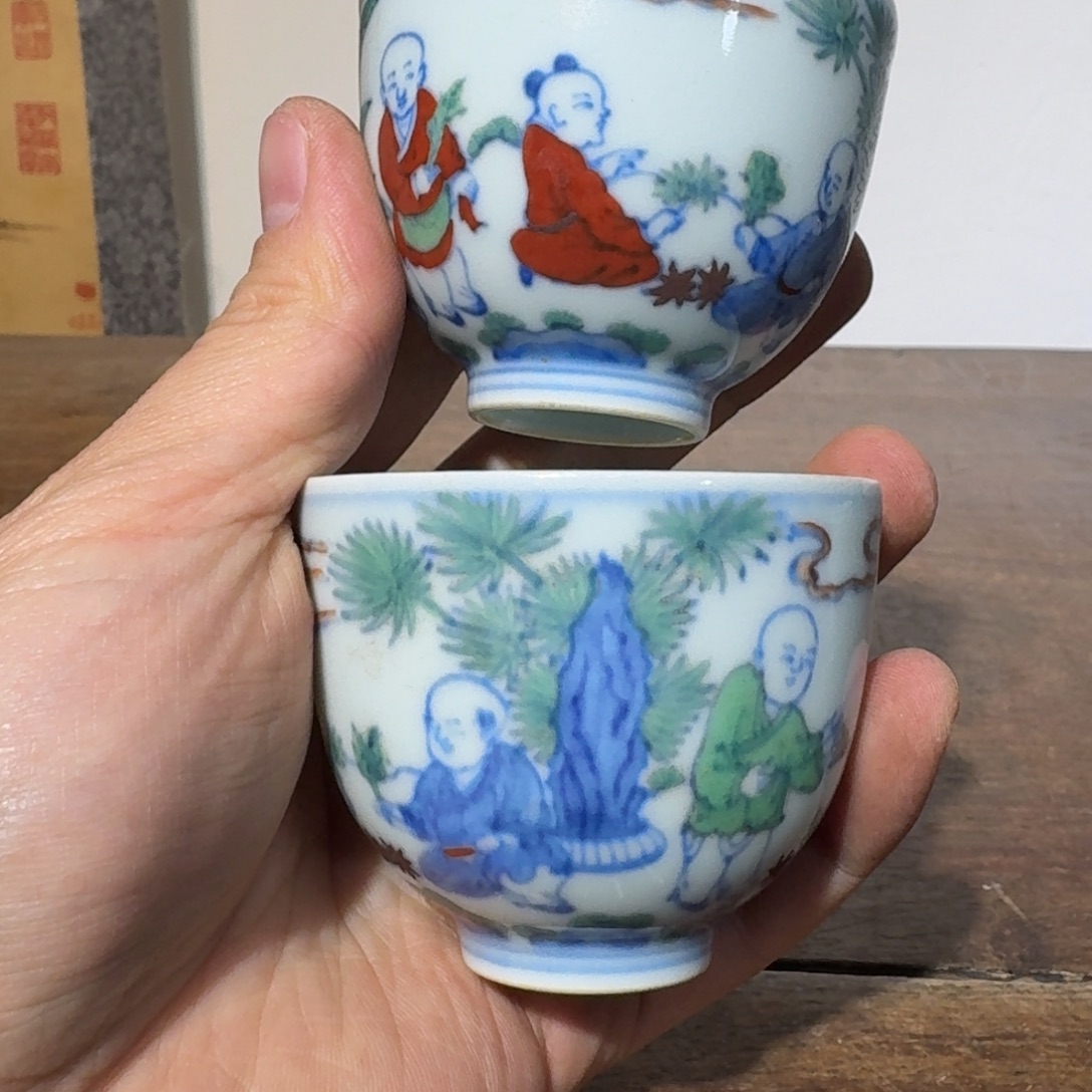 空***手陶摆件瓷器摆件青花