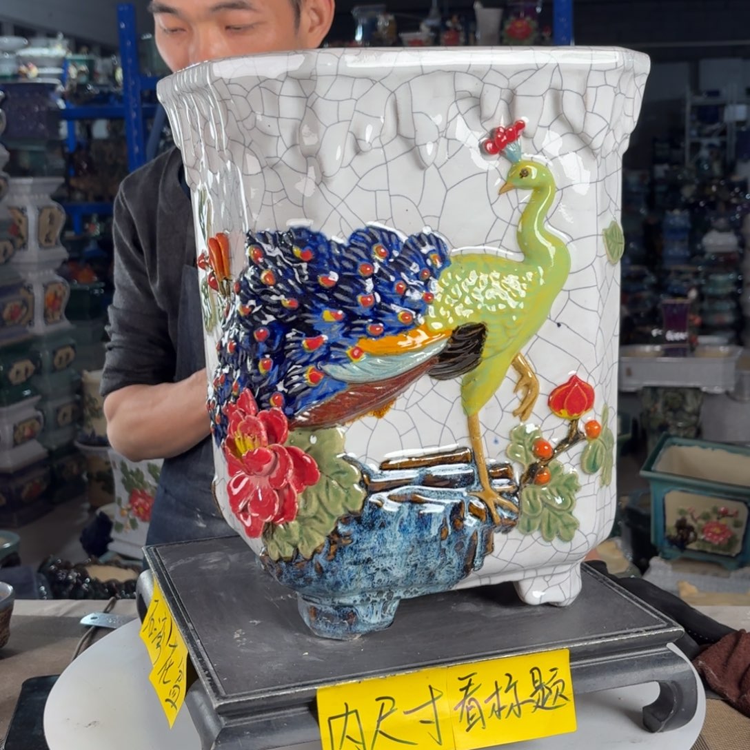 一风堂石湾花盆 内23*31