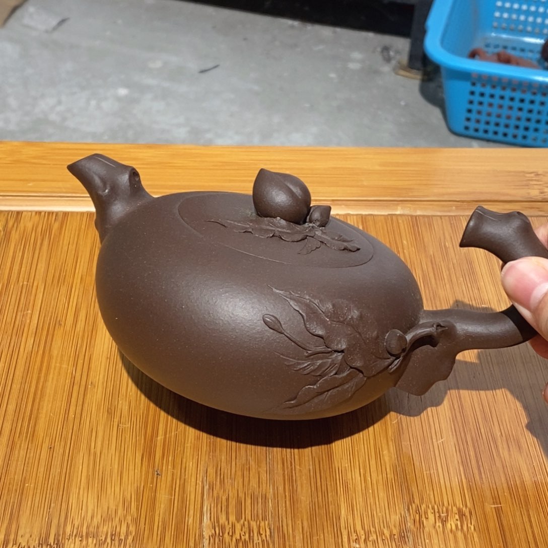 茶壶紫砂紫砂壶。紫砂壶。