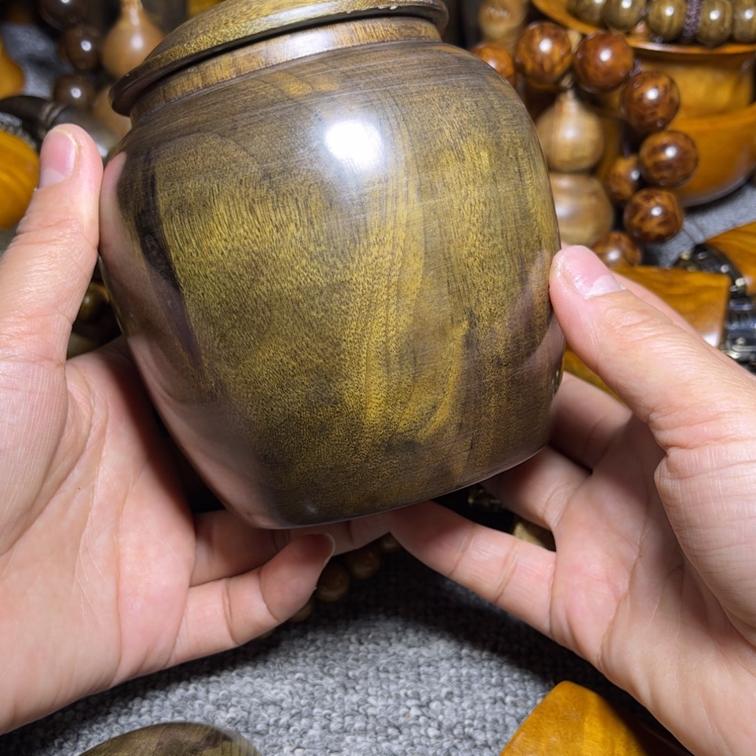 金丝楠阴沉木茶叶罐