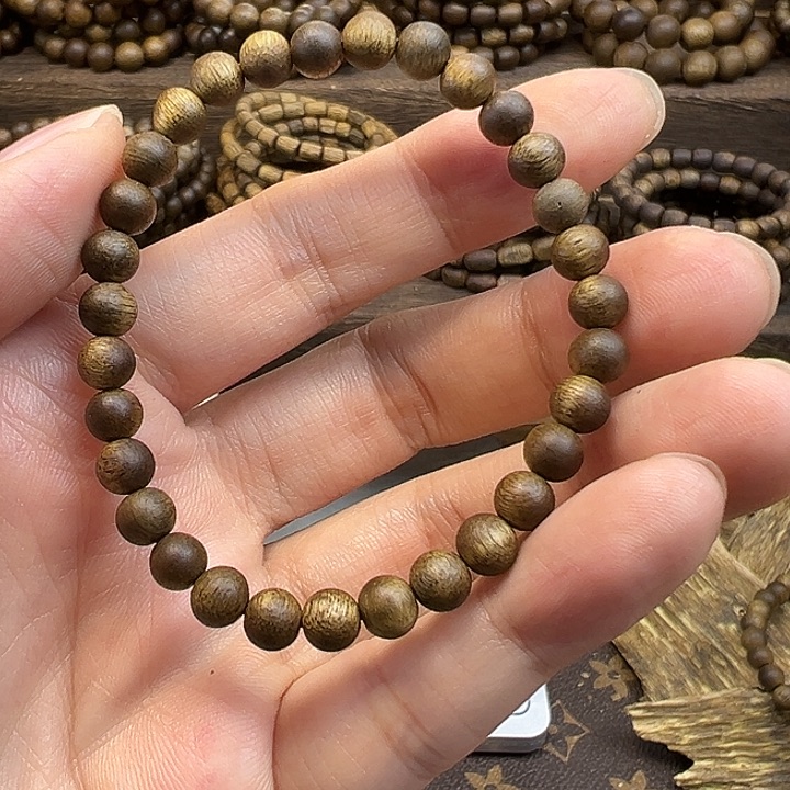 沉香沉香碎屑06圆珠单圈3克