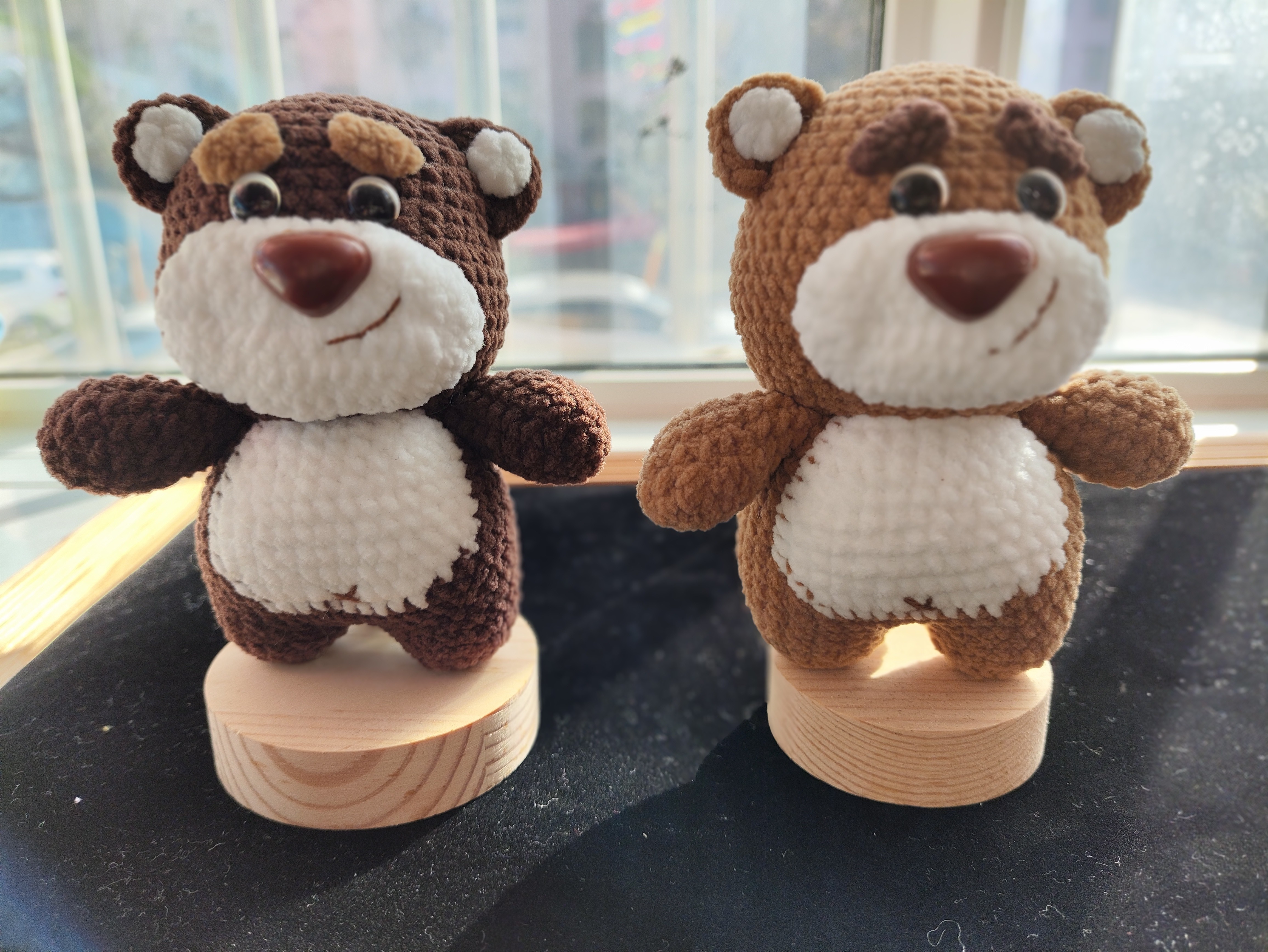 手工钩织玩偶毛线钩织成品熊玩偶