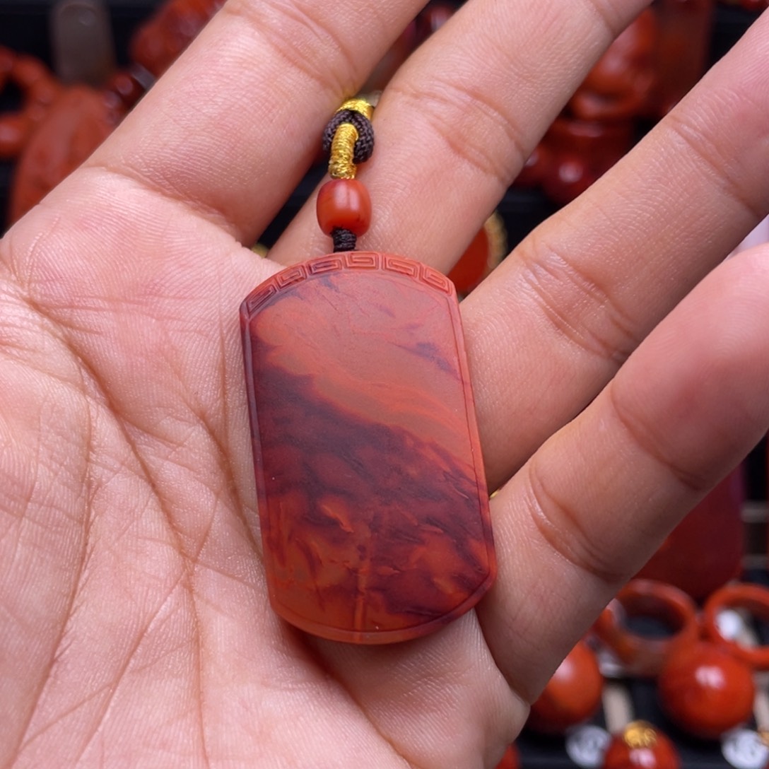 南红玛瑙珠宝奇石未镶嵌吊坠