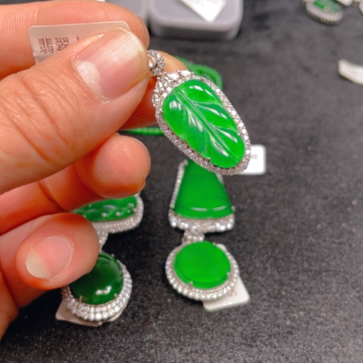 【闪购商品】翡翠颈饰银S925镶嵌吊坠