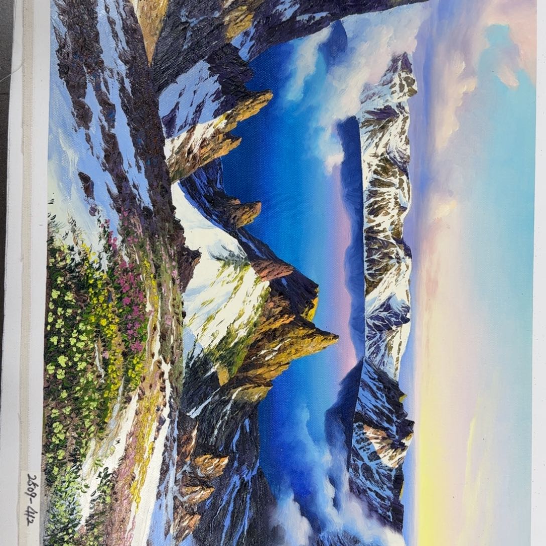 油画加油加油努力加油加油