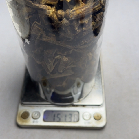 沉香沉香枕岁**好沉香绿奇楠珠料151克