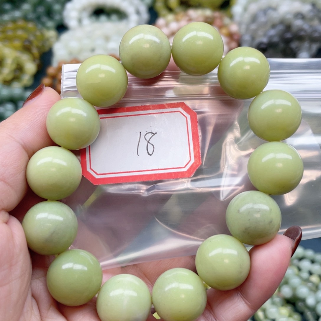 未镶嵌蛇纹石玉手串