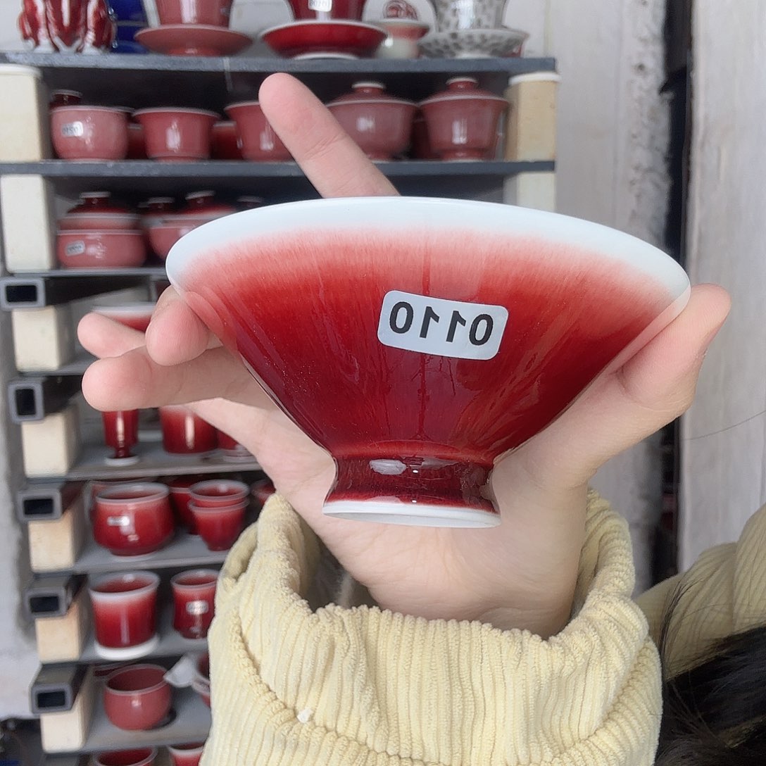 瓷片景德镇郎红陶瓷