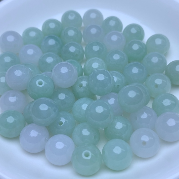 【闪购商品】未镶嵌翡翠手链卡10冰绿白3个