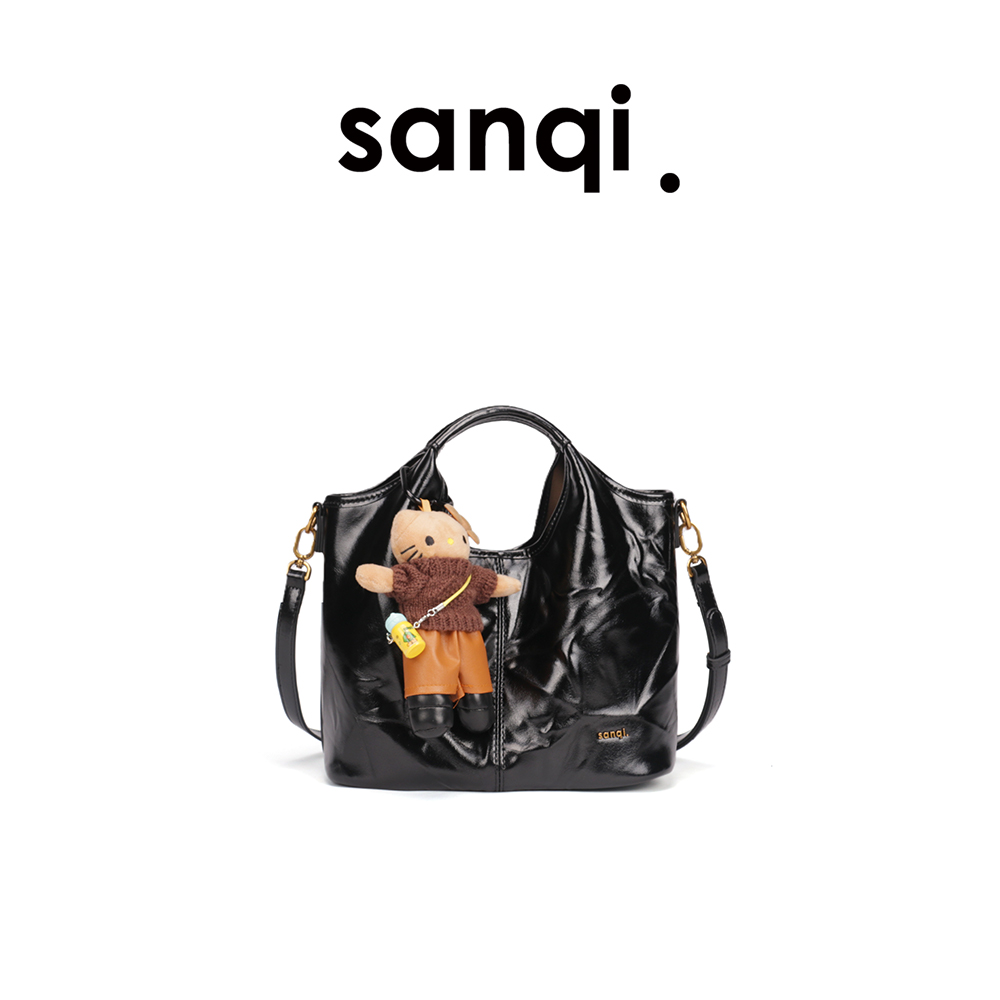 黑皮双子星菜篮包|(2861)小叁七sanqi.wrinkle质地故事系列 托特