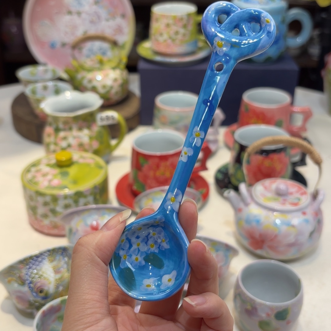 景德镇手绘高温釉下彩陶瓷茶具