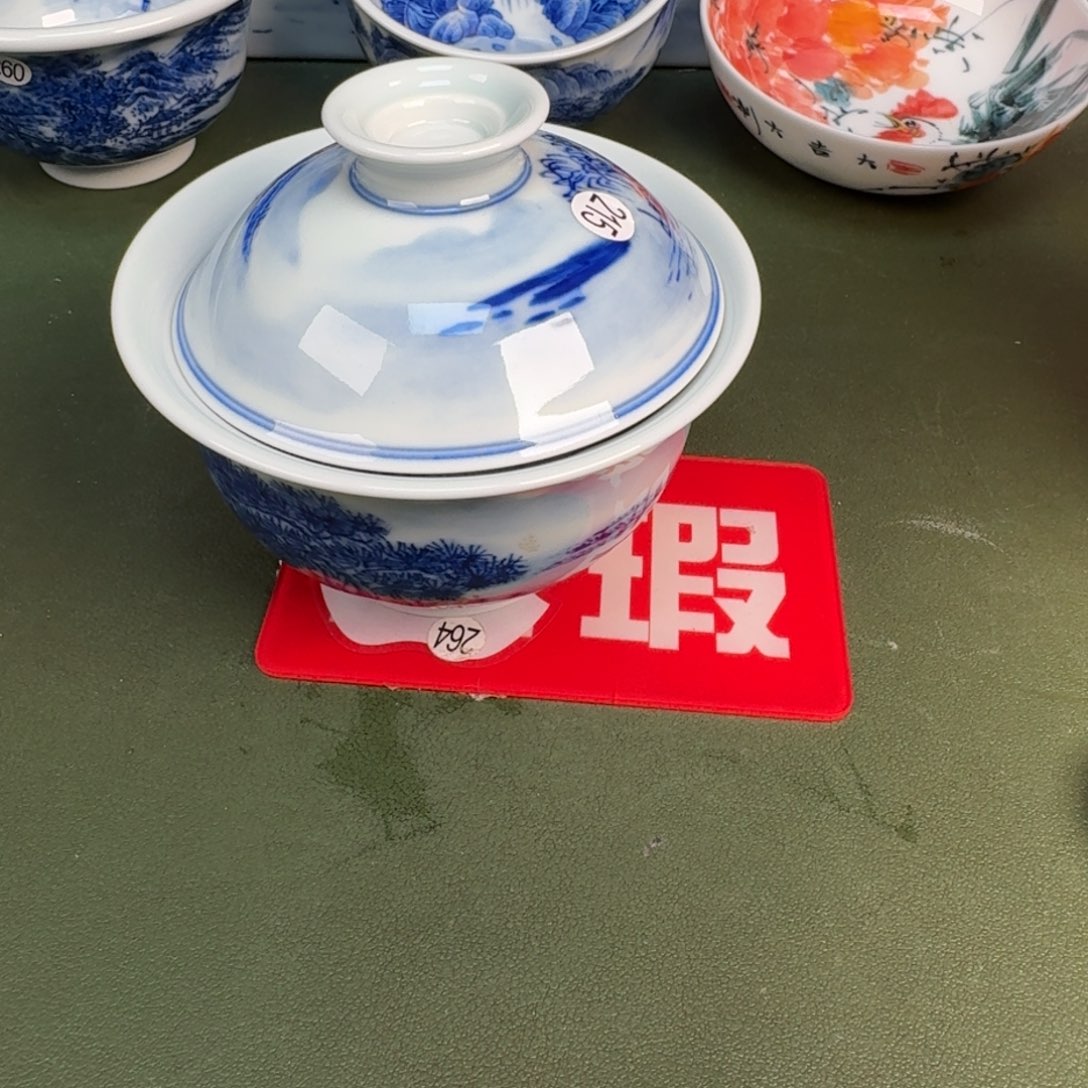 陶景德镇春手绘茶具圆圆215