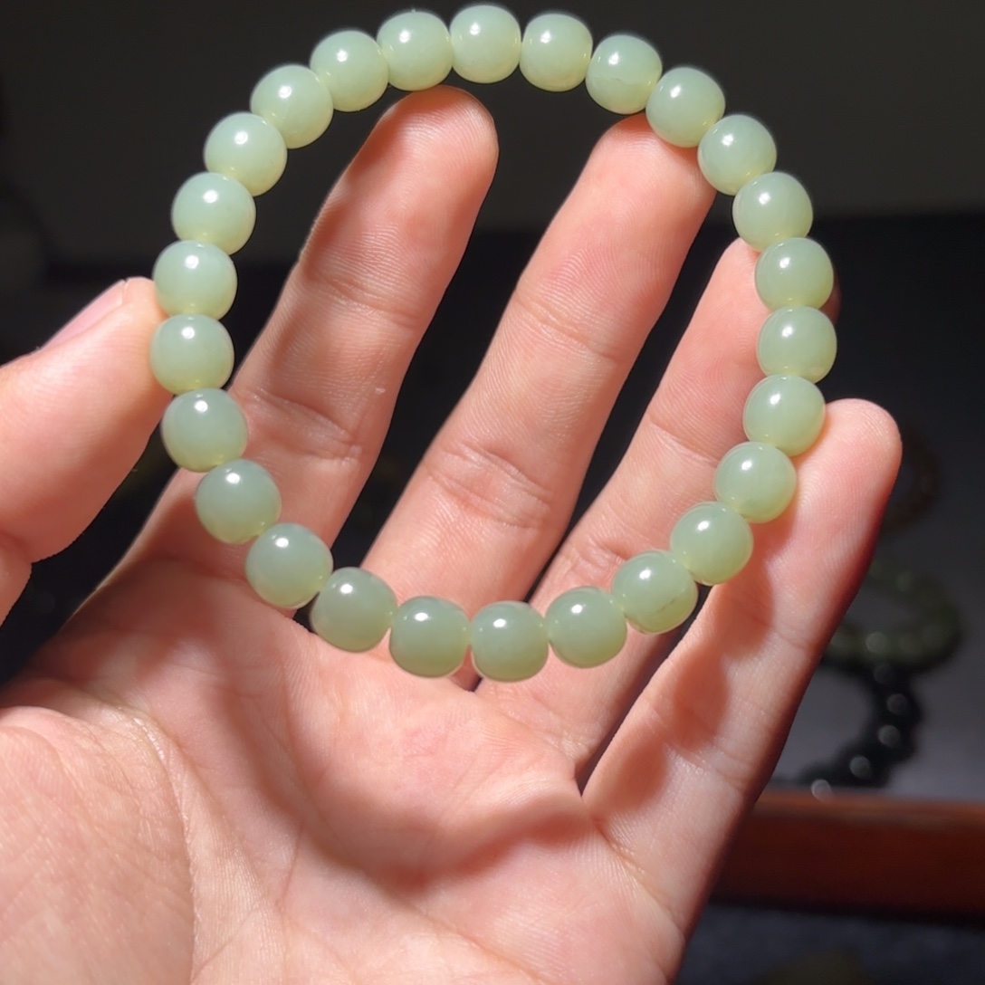 和田玉未镶嵌手链