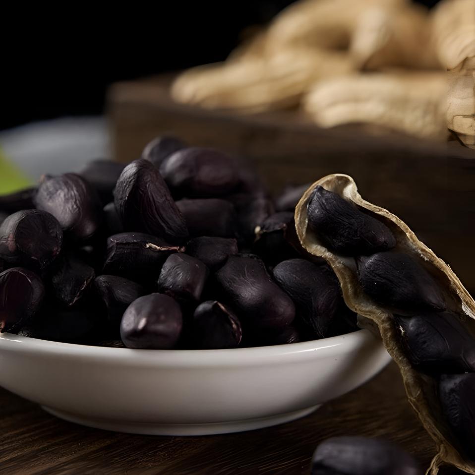 云南甘甜黑花生（花生米）农产品晒干营养食用甘甜