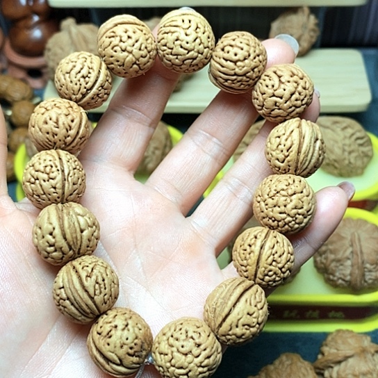 【闪购商品】文玩核桃把件脑纹核桃手串