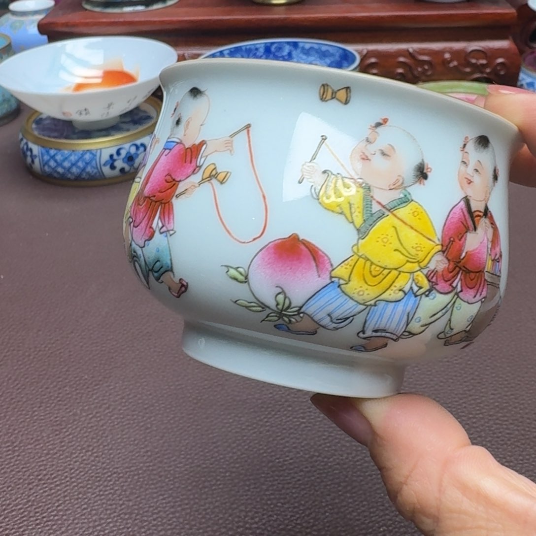 瓷片景德镇仿古手工制作精品展示