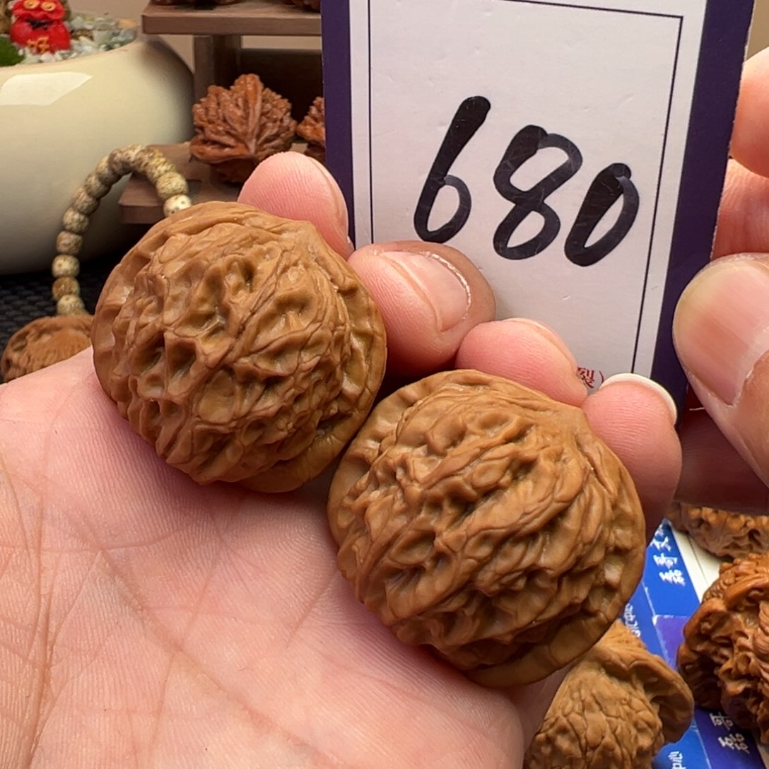 文玩核桃把件全品石门元门35尺寸680号