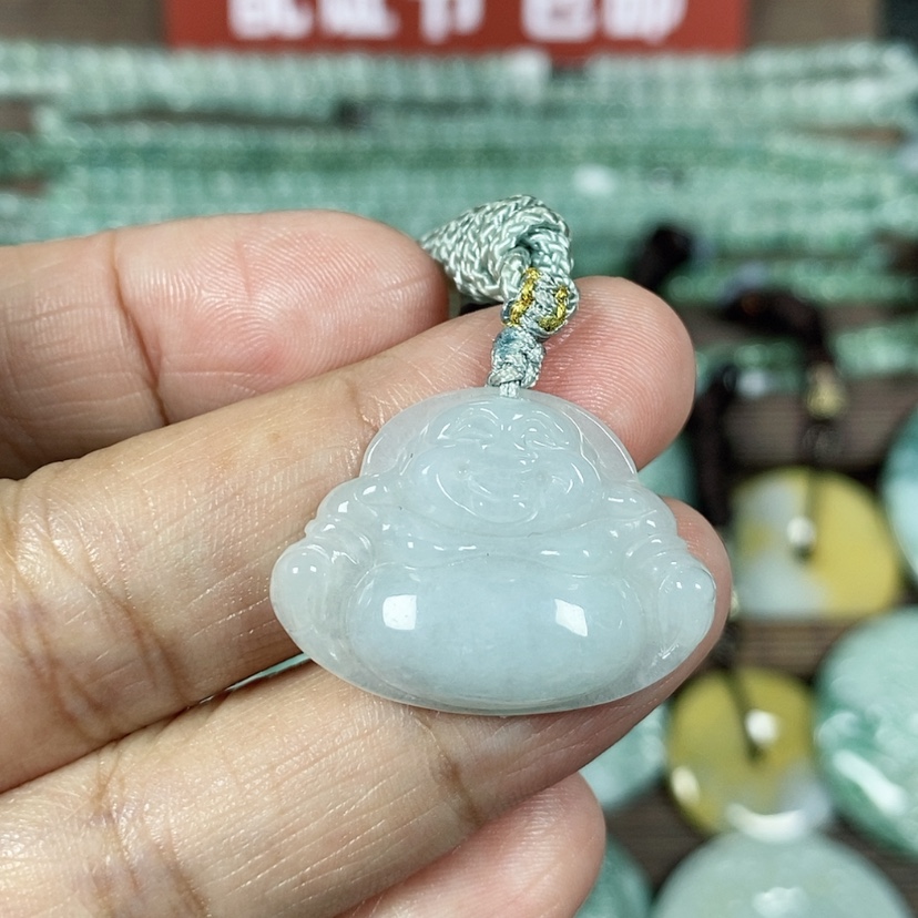 【闪购商品】翡翠颈饰未镶嵌玉吊坠翡翠玉大肚笑佛