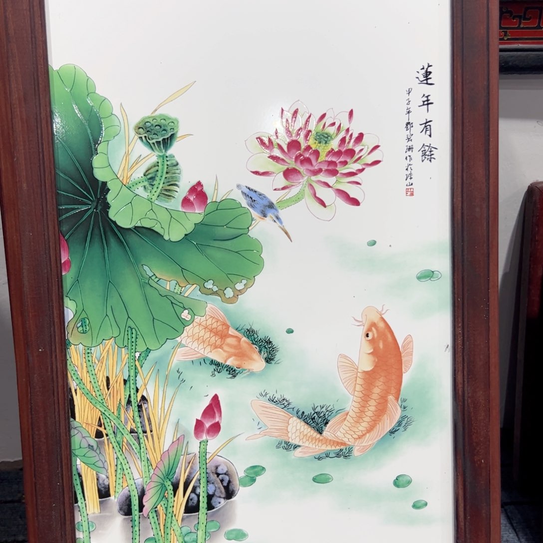 摆件景德镇陶瓷瓷板画