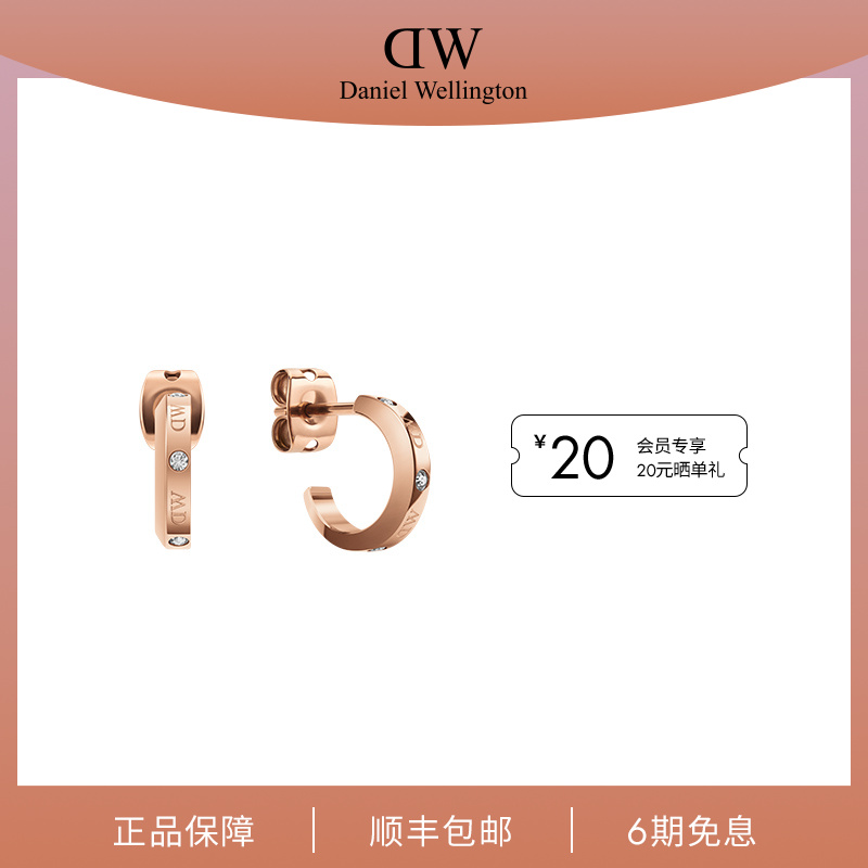 合金耳饰 【店铺热销款】DW耳钉百搭时尚饰品首饰星辰款式女款耳环 