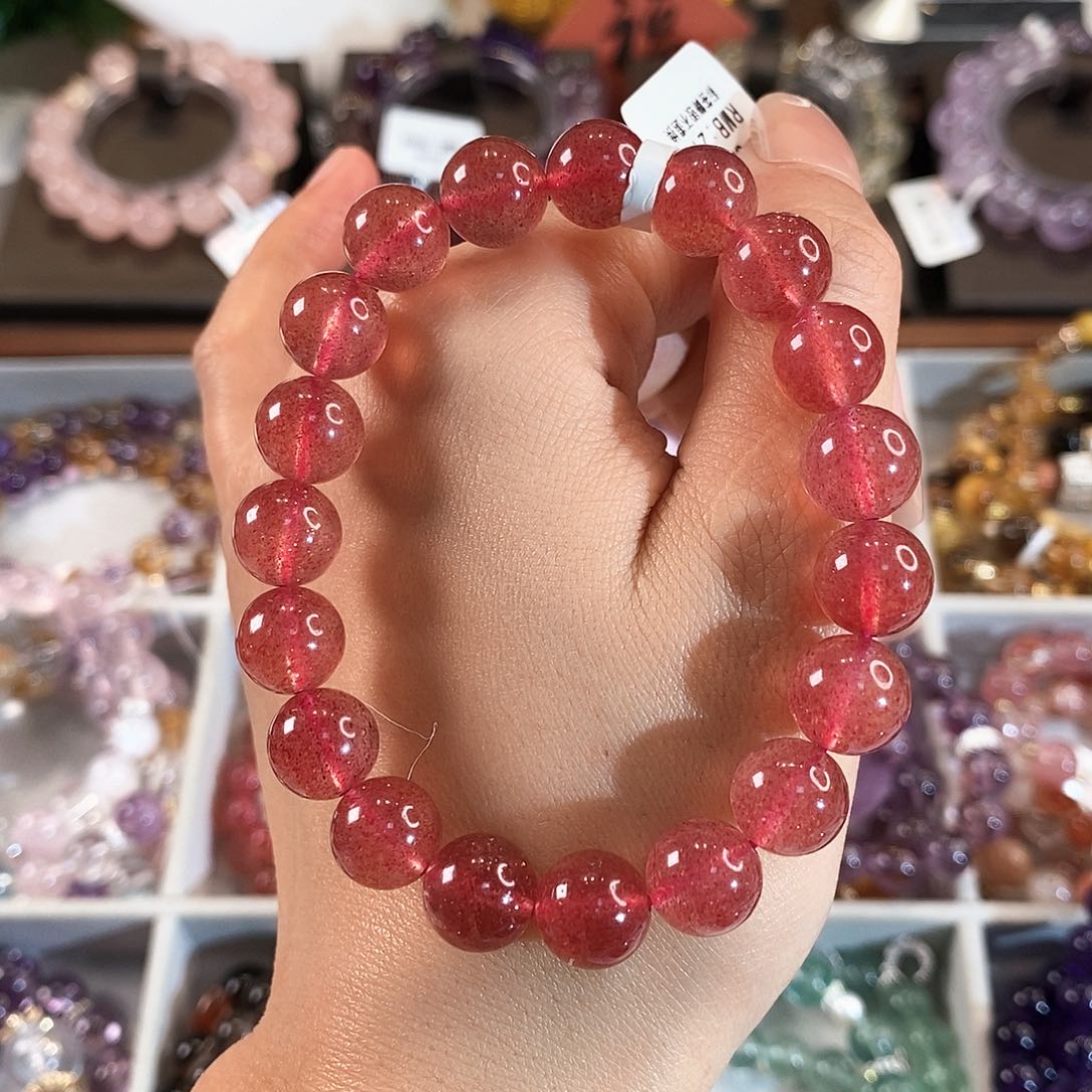 石英质玉手链未镶嵌G3260单圈颜色微差