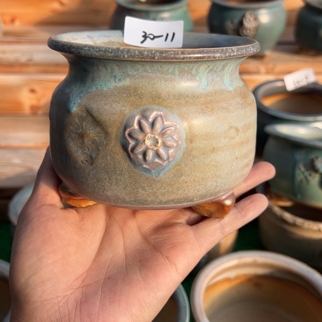 30-11花盆小鹿园艺口9高9、5