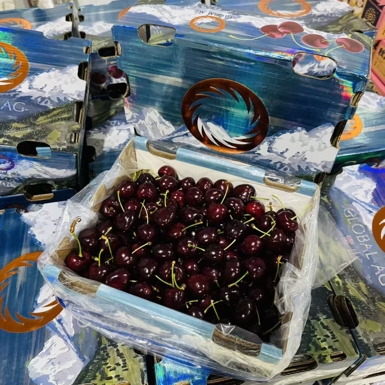 【乐鲜果园】智利雪山空运桑提娜车厘子3J-4J进口樱桃 内附果径卡