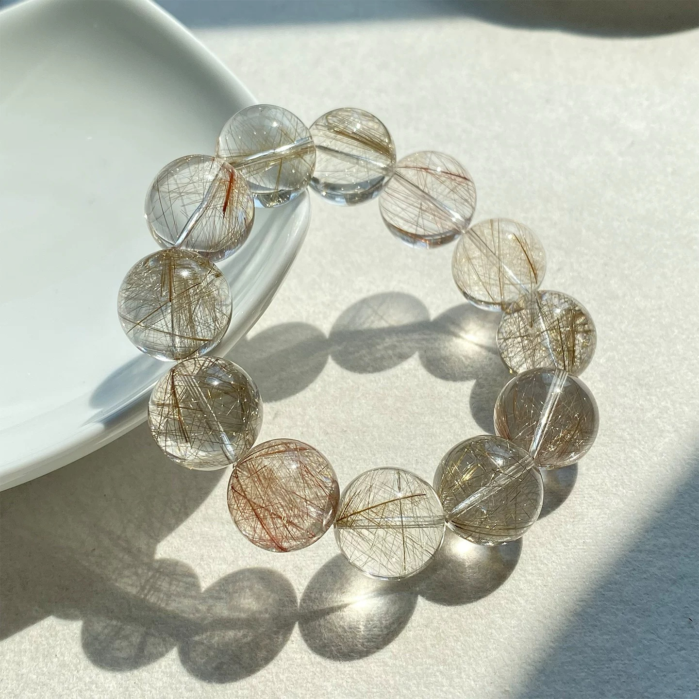 【11月1号专享大促】FJ05天然银发晶水晶手链手串多样性发一