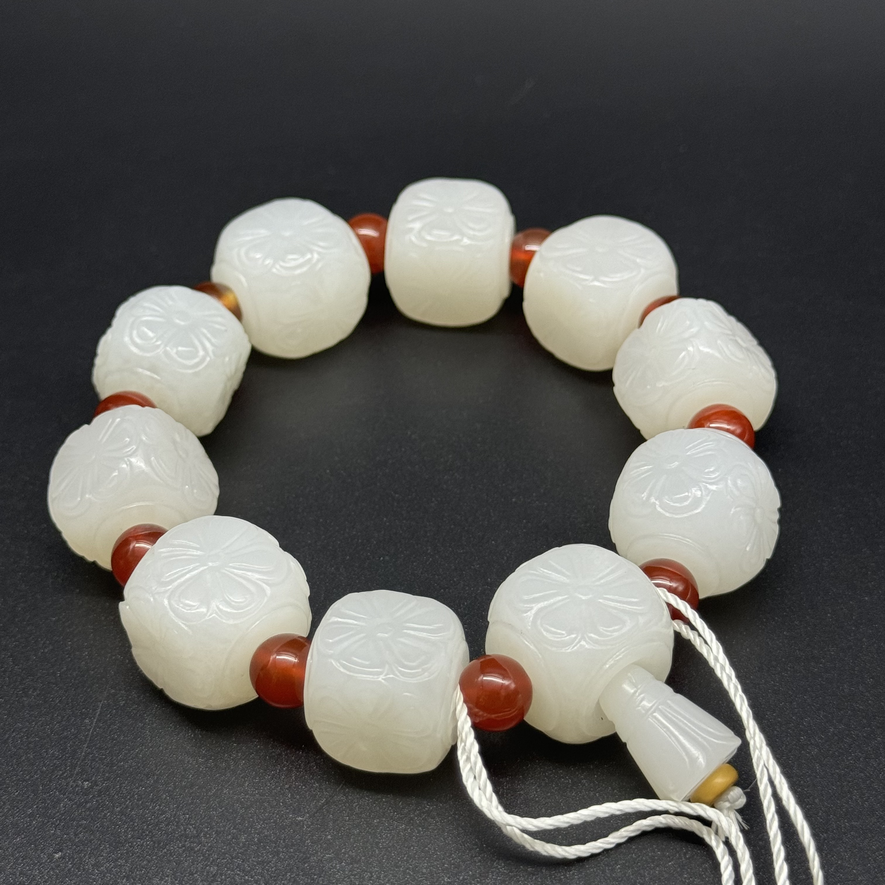 清 宝相花手串 Y豆85214