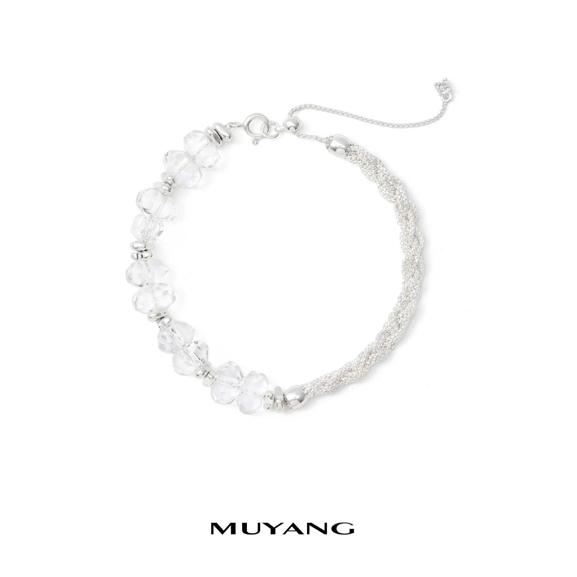 muyang/慕阳 铜合金琉璃手链 手工气质不规则个性精致曦缕手链