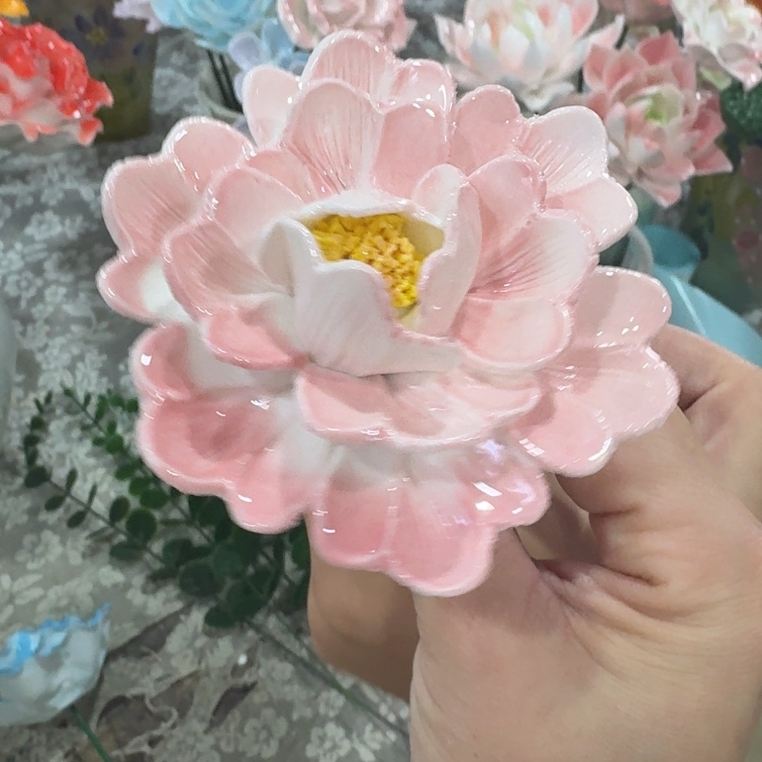 陶瓷花拍满20元发货，爱退款拉黑