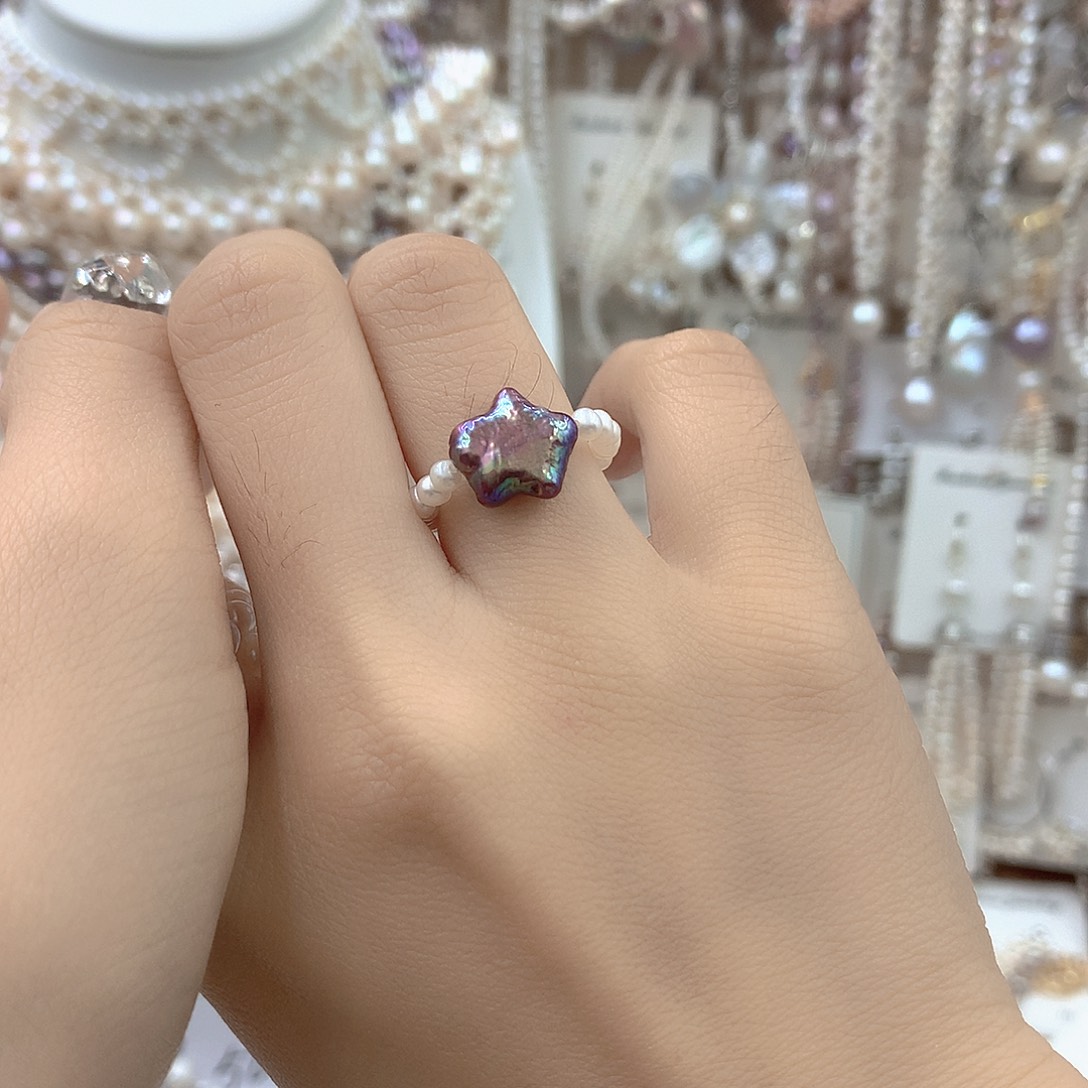 淡水珍珠耳饰银S925镶嵌