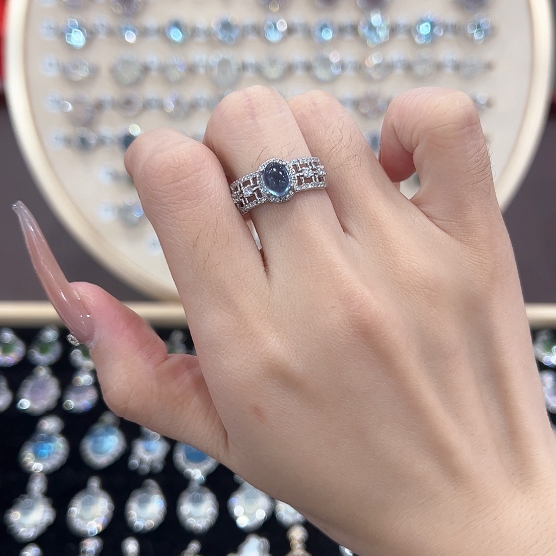 琳***琳蛇纹石玉银S925镶嵌饰品